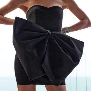 Big Bow Strapless Mini dress